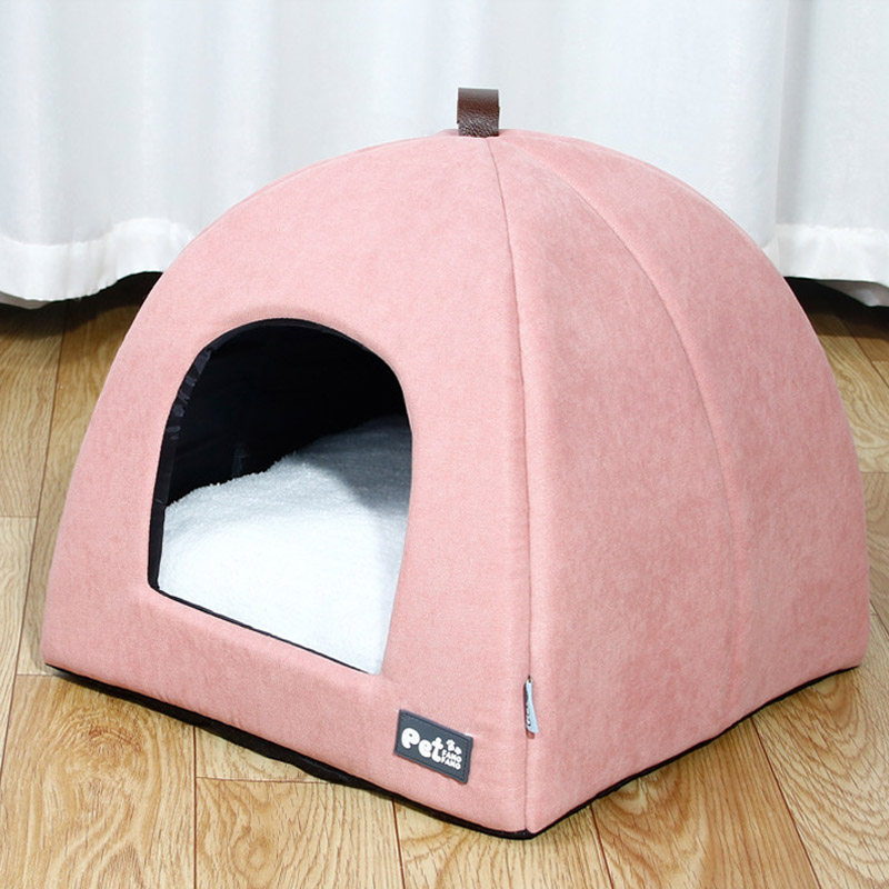 Cat litter princess litter cat bed semi-enclosed house kitten warm in winter removable and washable puppy litter pet supplies