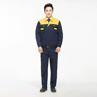 Желтый с темно -синим верхом