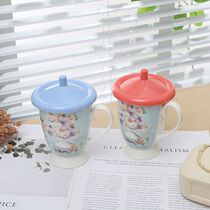 Japan KM simple and convenient cup lid dust-proof transparent PP cup lid sanitary water cup lid 3 25 inches