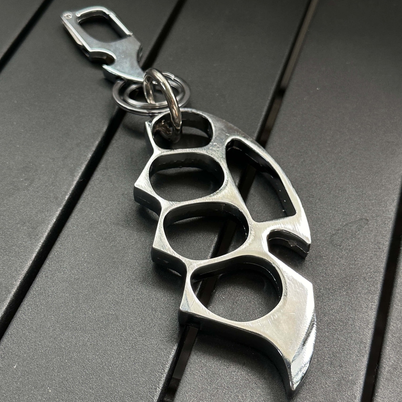 Ironworks Nindô Heavy Industries Metal Waist Pendant, Hardcore Self-Defense, Niche, High-Quality, Stylish Accessory, Keychain