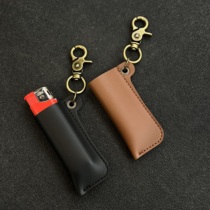 Ironworks lighter leather case original design handmade simple portable hook retro waist pendant