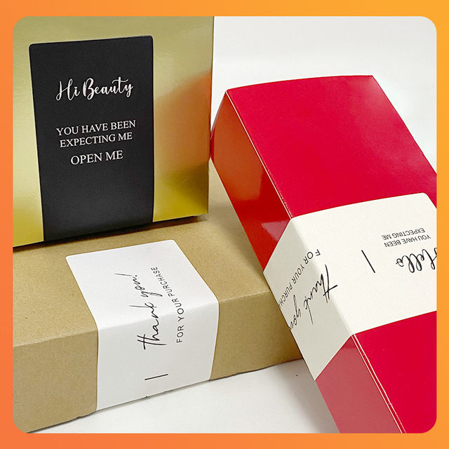 Thank You Stickers, Writing Paper, Transparent Sealing Stickers, Large Gold Round Thankyou Stickers, Gold Foil Dessert Handmade Baking Pink Rectangular Gift Box Sealing Stickers, Packaging Takeaway Label Stickers, White