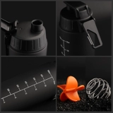 Вместительная и большая портативная качалка, спортивная бутылка для воды, палочка для смешивания