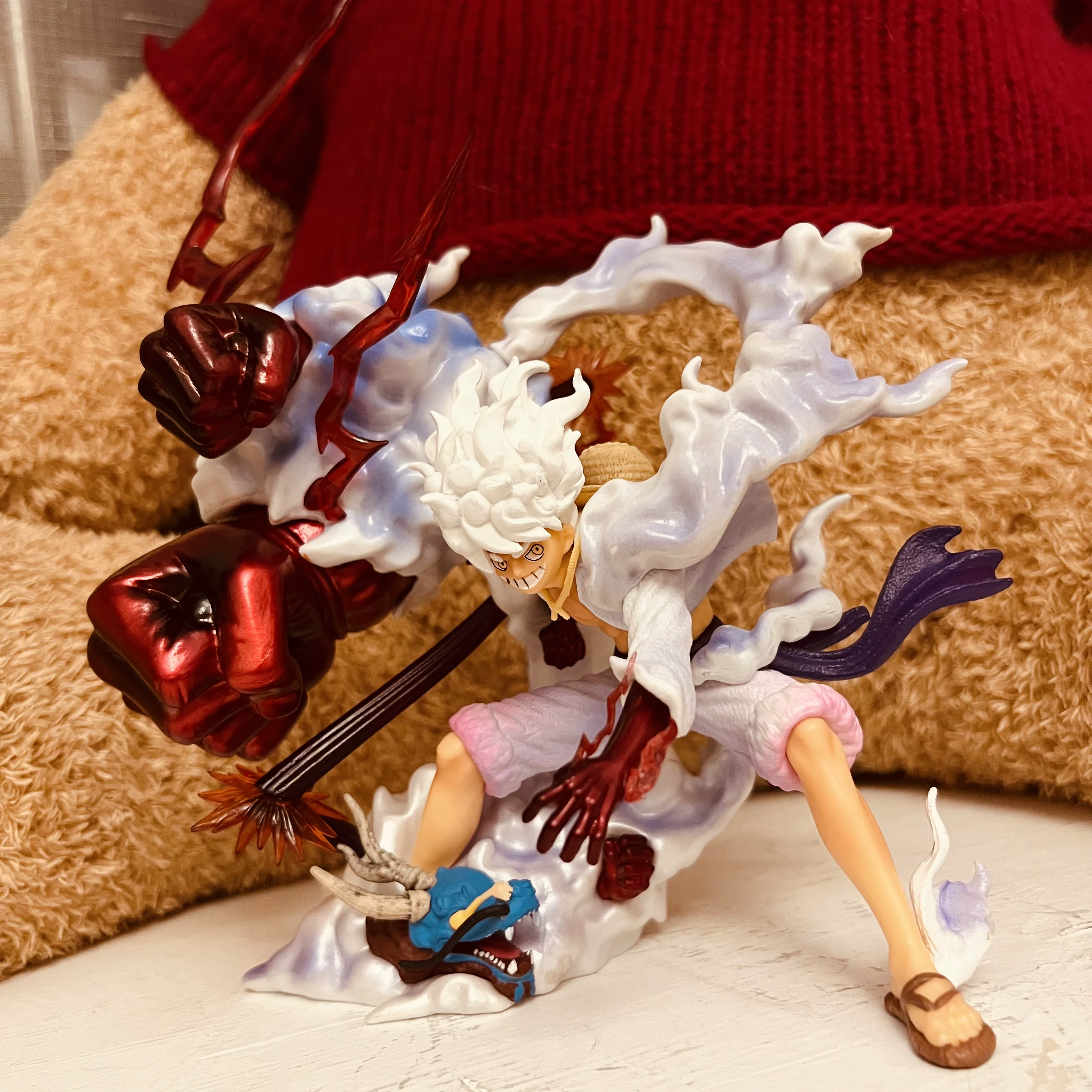 One Piece GK Original Sun Shennica Form Five Fifth Luffy and Kaido Kaido hand -made model swing lover lover