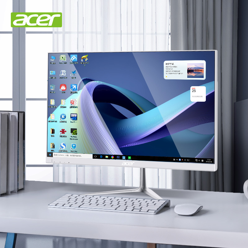 【第14世代新製品】Acer Acer超薄型ブランドオールインワンコンピュータ24インチHDスクリーンホームオフィスゲーム壁掛けハイエンドCore i5i7 Acer 27インチデスクトップフルセットマシン全体