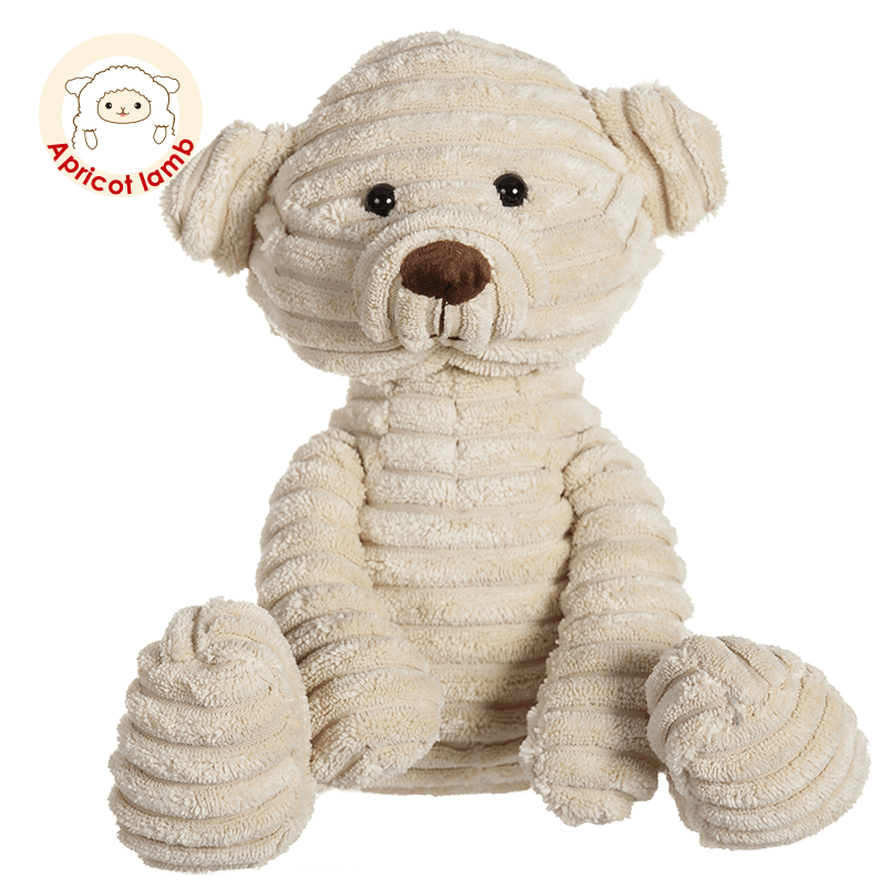 Apricot Lamb Light Core Suede Teddy Bear Plush Toy Cute Children Birthday Gift Baby Doll Boy Doll