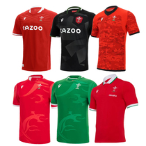 21-22 British rugby uniform Wales home and away short-sleeved tops rugby uniform shorts Wales Rugby