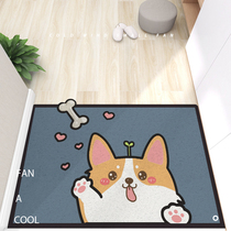 Access door mat door non-slip mat entrance door home carpet cartoon door mat pvc can cut wire ring mat