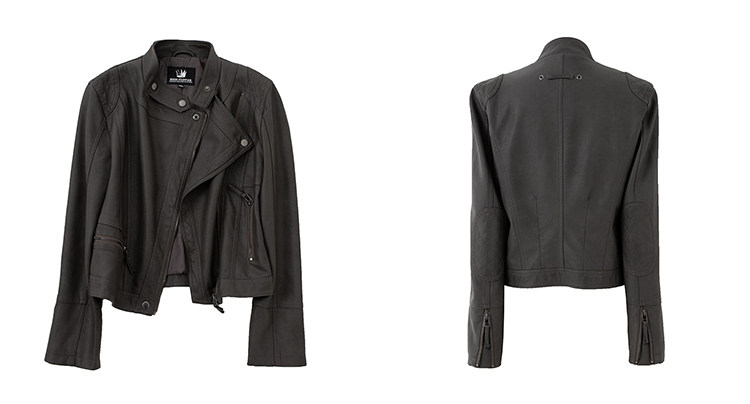 Кожаная куртка 覆古斜拉炼 炼 𫔀短款机车风上衣2025新款春秋立领修身黑色pu皮衣外套女 Tnxn