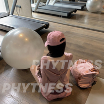 PHYTNESS pink loose beauty back triangle openwork fitness clothing long sleeve yoga suit