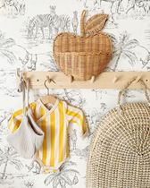 ins handmade rattan choreography apple styling containing basket wall decoration shooting props