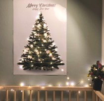 ins wind Christmas tree posters decoration painting Christmas decorations arranging decorative props