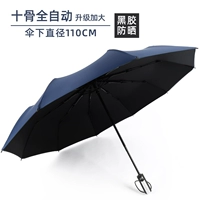 10 костей наслаждайтесь [виниловым двойным зонтиком] Тибетский синий/полностью автоматический