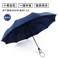 10 костей наслаждайтесь [двойным зонтиком] Тибетский синий/полностью автоматический