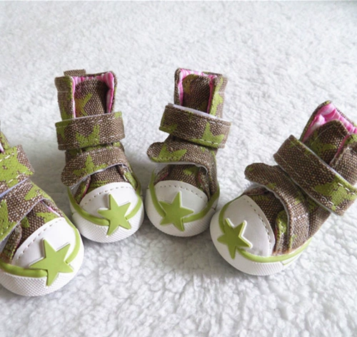 Джинсовая ботинки холст весна и летняя дышащая питомца плюшевая собака, чтобы нести пингбин плюшевая обувь газ