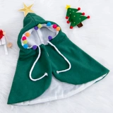 Кошка Рождественская Кейп -Собака одежда маленькая и средняя собака Тедди Бишон Померанский щенк Праздничный праздничный наряд