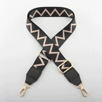 Черно-белая W-чернокожная золотая пряжка