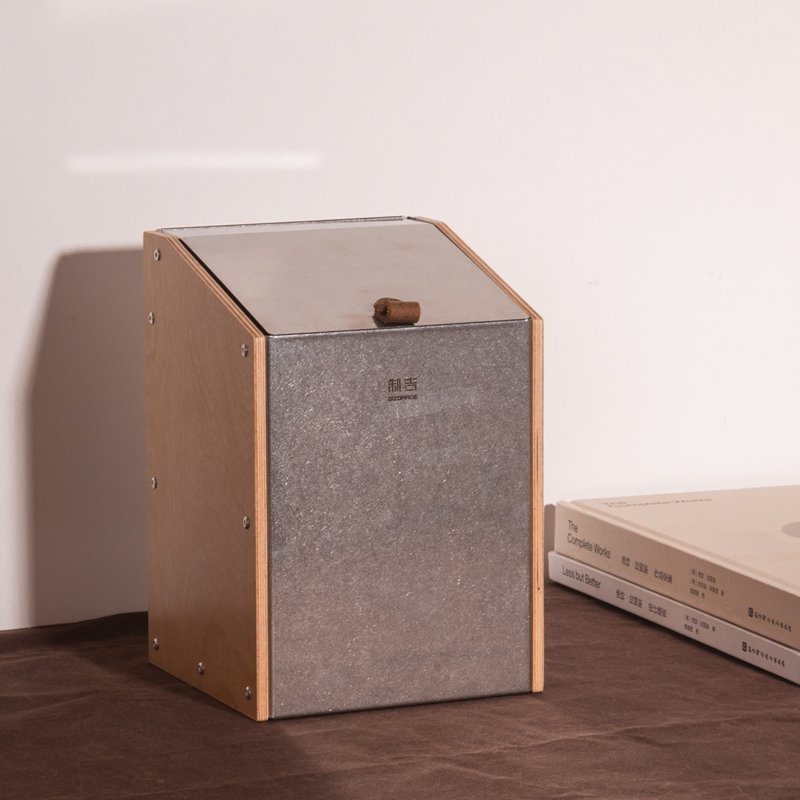 [Limited Edition] Qiankong Trash Can Mini No-Installation Portable Desktop Universal Use by Zhiji Home Furnishing