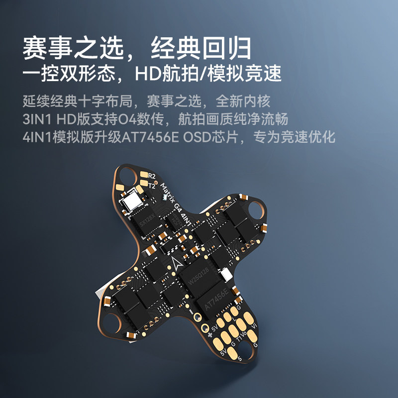 BETAFPV Matrix 1S飛控整合電調一體aio模組適用O4/模擬圖傳