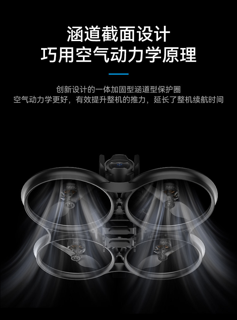 BETAFPV Pavo20穿越機機架適配O3圖傳室內外2寸fpv航拍無人機配件