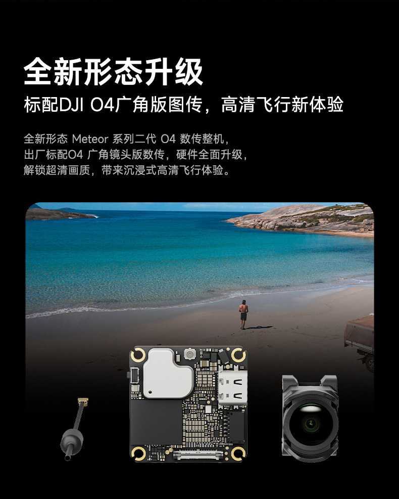 BETAFPV Meteor65 Pro II高畫質數傳無刷整機FPV穿越機搭載O4廣角版