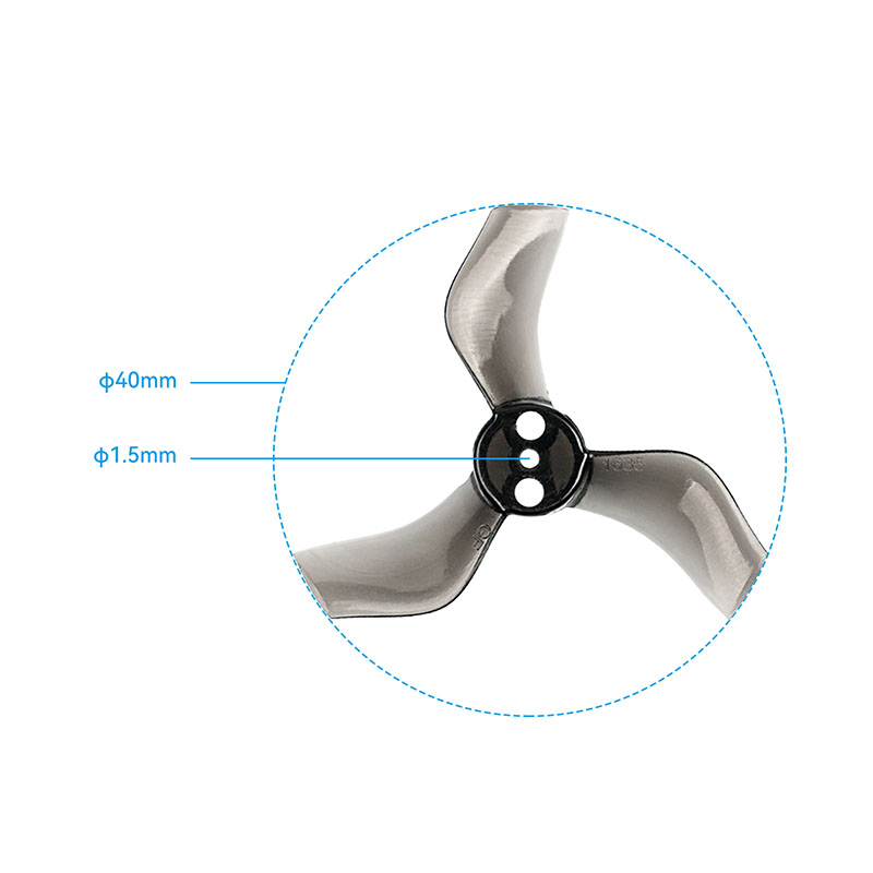 BETAFPV 乾豐 40mm三葉槳1.5孔徑（4個裝） Cetus pro槳葉