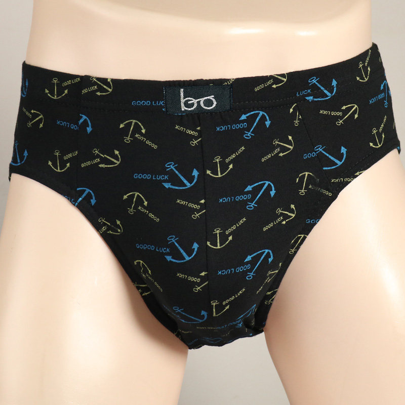 Briefs men's pure cotton men's briefs cotton shorts mid-waist youth new pants summer cotton large size