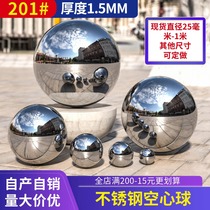 201不锈钢空心圆球加厚铁艺空心球广场公园展会吊顶装饰球厚1.5mm