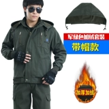 Демисезонный утепленный износостойкий камуфляжный хлопковый комбинезон