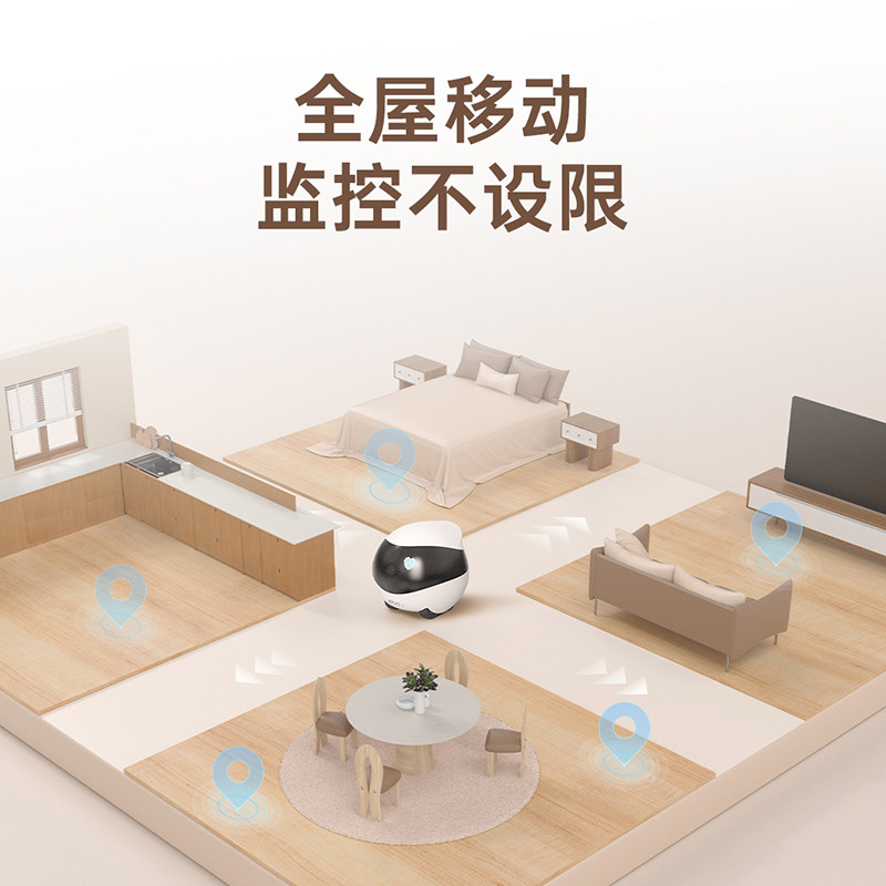 Enabot Smart Robot Companion Camera Can Move Around the Whole House, Take Photos, Ebo2026 New Model Ai Doll, Home Electronic Boss, Boyfriend Remote Control, Remote Cat Pet Monitoring