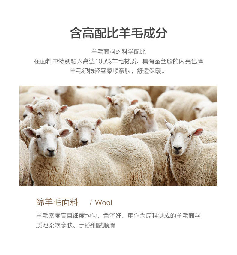 杉杉 男士羊毛衫 100%纯绵羊毛 图3