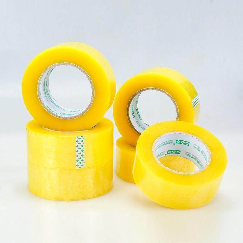 Adhesive tape transparent delivery package sealing case adhesive tape seal rubberized fabric Taobao warning language big roll widening adhesive tape paper whole box batch