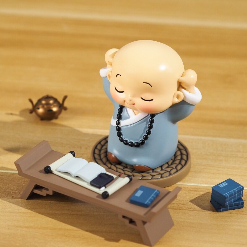 创意可爱小和尚盲盒，禅意小沙弥办公室桌面树脂摆件_潮玩盲盒_淘宝游戏网