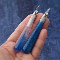 (Vitality pen knife)Mini rubber stamp carving knife Art knife Hand account tool Cute girl paper cutter creative