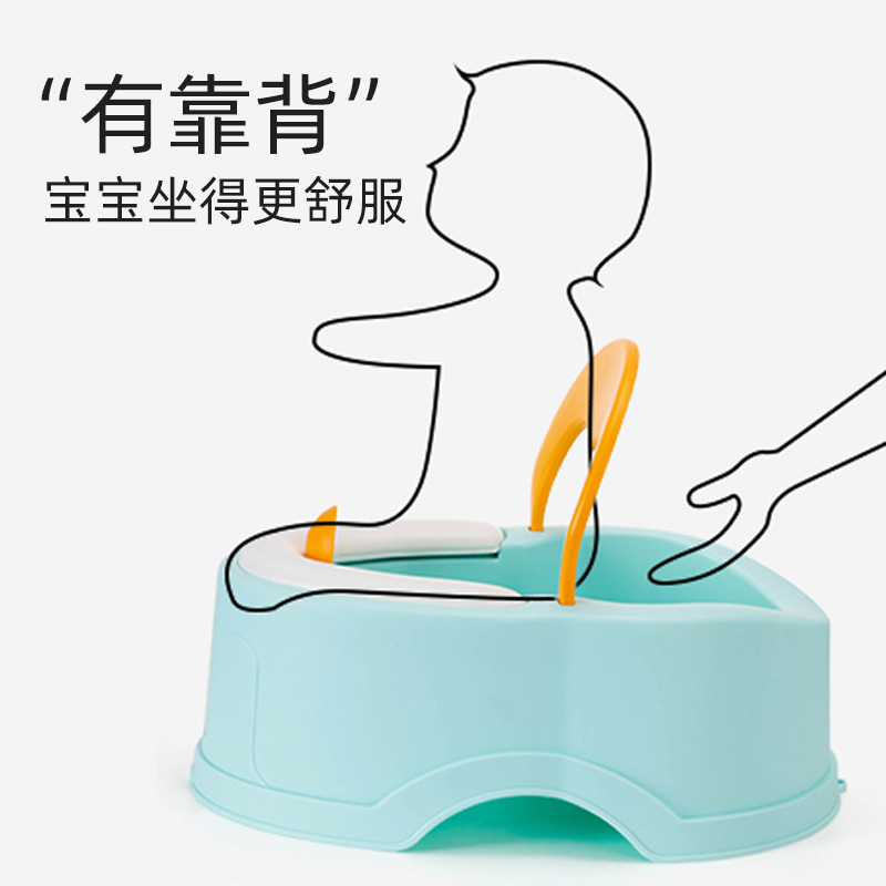 Baby Butt Washing Gadget, Children's No-Squat Butt Washing Basin, Infant Girl's Toilet with Backrest