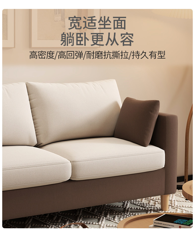Ткань для двоих, маленький диван для гостиной, новая коллекция, простой и элегантный дизайн 