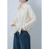 Sister Hu 2022 winter solid color Korean long-sleeved shirt simple temperament commuting thin section wear shirt women