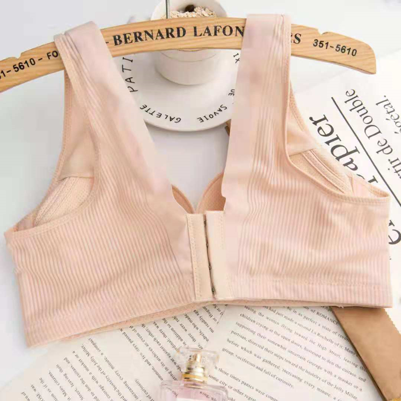 Vẻ đẹp trở lại sexy thu thập womens đồ lót Bra không vòng thép không không sắt từ thông qua an ninh kiểm tra miễn phí Beauty vest để thu thập sữa phụ.