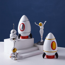 Nordic astronaut Astronaut money piggy bank Living room desktop decoration Change piggy bank ornaments Personality creativity