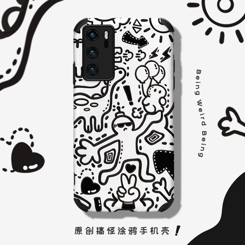 Huawei P40 mobile phone protection shell female section P30 protective sleeve P20 cute woman tennis red new silicone P40Pro lens full package anti-fall P30Pro silicone gel suitable for 2021por