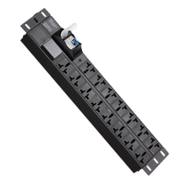 Fulong 2UPDU cabinet power strip socket horizontally mounted 12 16 18 bit 16A32A standard length high power terminal board