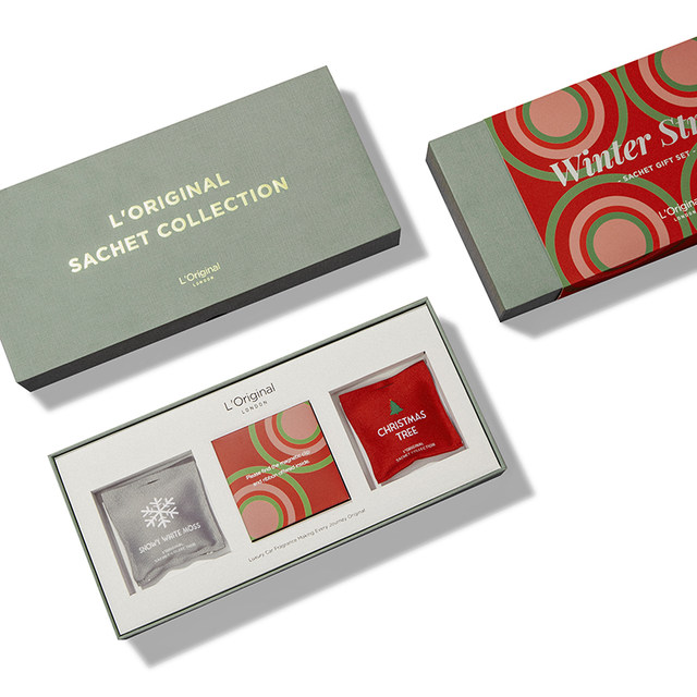 Lorio Light Luxury Car Aromatherapy Winter Walking Series Sachets Double Gift Box Niche Atmosphere