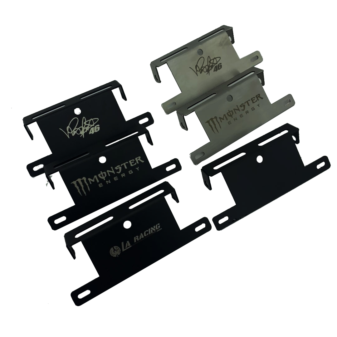 LA motorcycle small ninja modified short tail license plate frame universal R3V6 horizon universal stainless steel license plate frame
