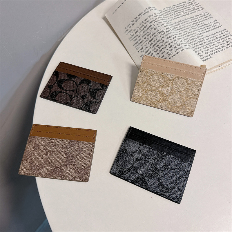 High-End Presbyopic Men's and Women's Id Card Holder, Multi-Functional Card Slot, Card Holder, Short Mini Compact Wallet