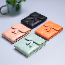 Sheeps leather driving license driving license Two-to-one woman genuine leather multifunction multi-position card bag integrated bag protection leather new