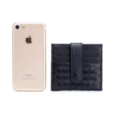 Плетеный ультратонкий картхолдер, маленький вместительный и большой бумажник, из натуральной кожи