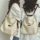 Three-purpose backpack 2024 new backpack schoolbag female college student canvas bag female shoulder crossbody bag popular texture
