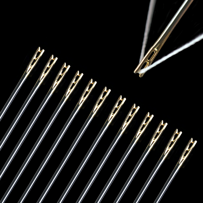 Sewing needle home hand sewing blind needle for the elderly free needle-free handmade cross stitch special suit large sewing needle thread