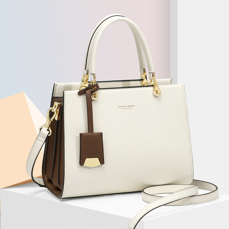 Bag women's 2022 new cowhide shoulder bag OL style Western style all-match messenger bag fashion large-capacity handbag