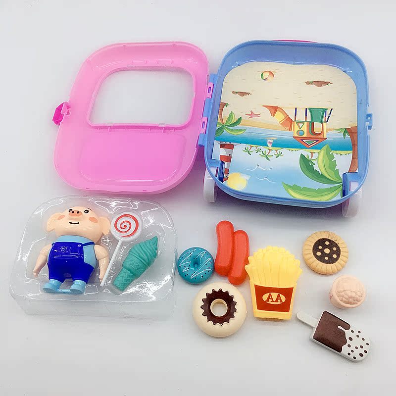 Trẻ em rung rong biển mọc mầm hộp lưu trữ lợn chơi nhà vui chơi bánh rán bộ đồ chơi rút gỗ